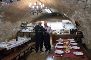 Two Men Downstairs at Gastro Society - Logroño, Spain - Copyright 2019 Ralph Velasco